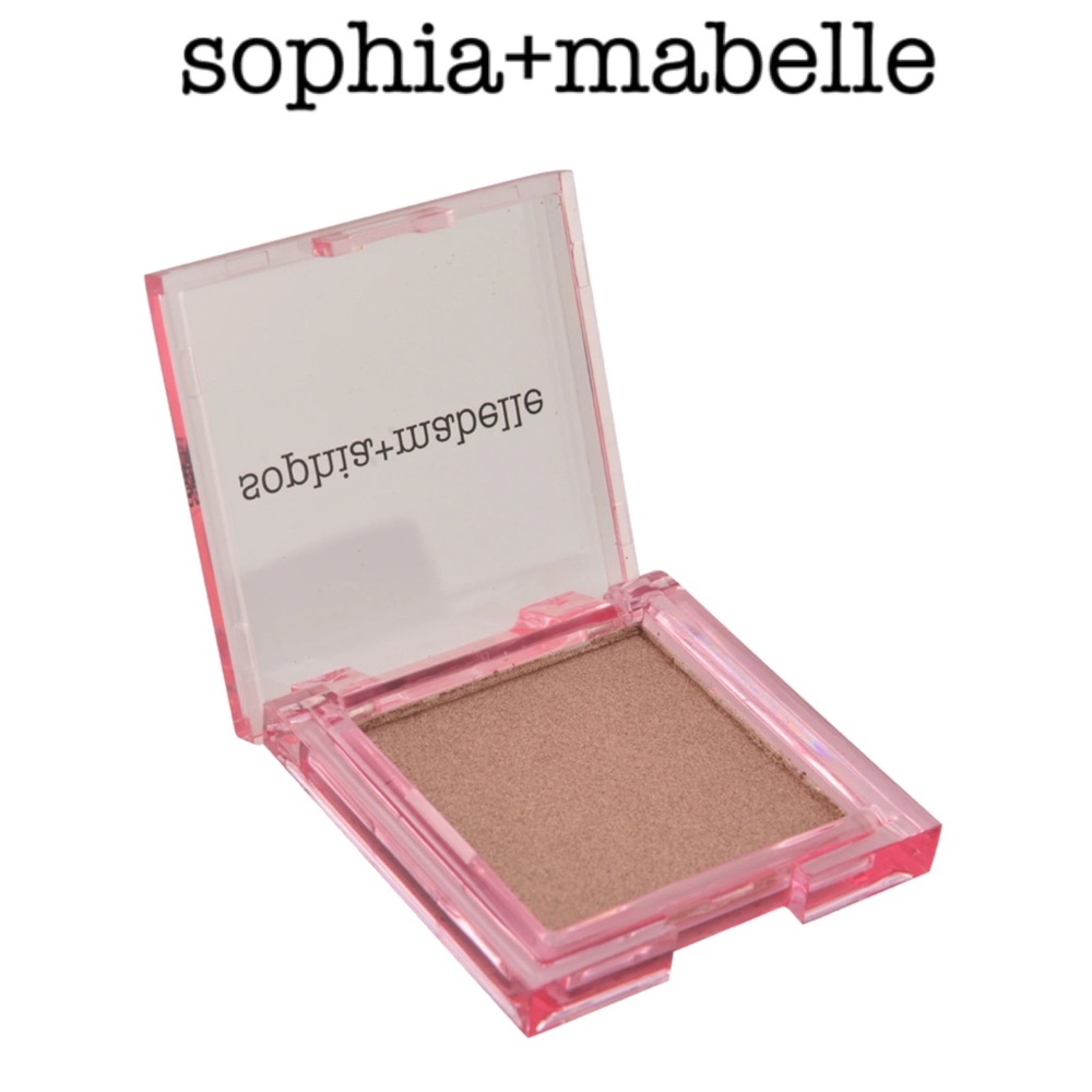 SOPHIA + MABELLE SATIN POWDER HIGHLIGHTER IN PEACH SANGRIA